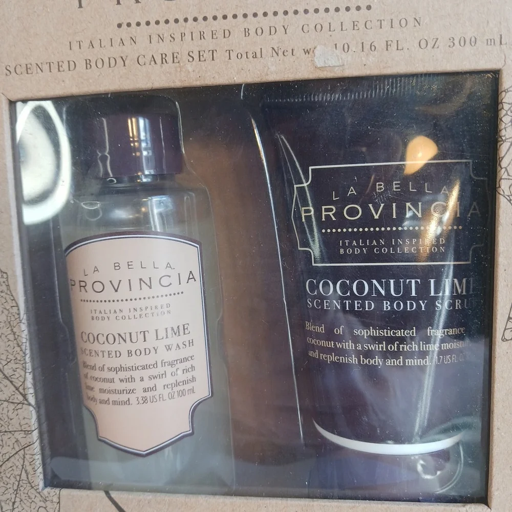 La Bella Provinicia Coconut Lime Body Bath Gift Set NEW